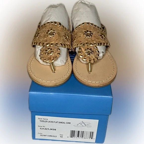 JACK ROGERS ❤️🆕 TODDLER SANDALS SIZE 10 NEW IN BOX - Picture 5 of 8